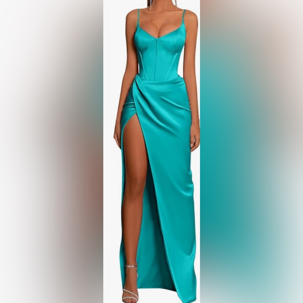 Never worn gorgeous slit dress
